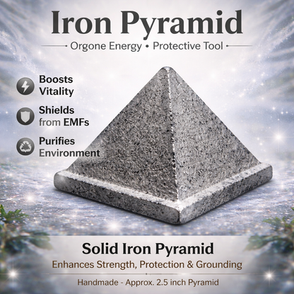 Solid Iron Metal Pyramid Vastu Remedy for West Direction and Brahmasthan Balance, Mental Focus, Career Success and Positive Energy Correction | 6.5 cm | 615 g