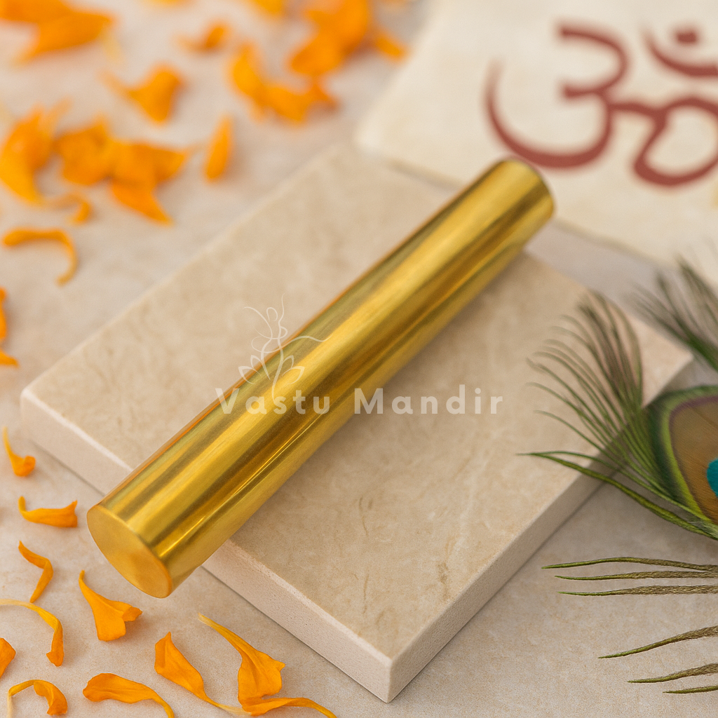 Geopathic Brass Neutralizer Rod — Earth Radiation Remedy for Home & Office | Vastu Mandir