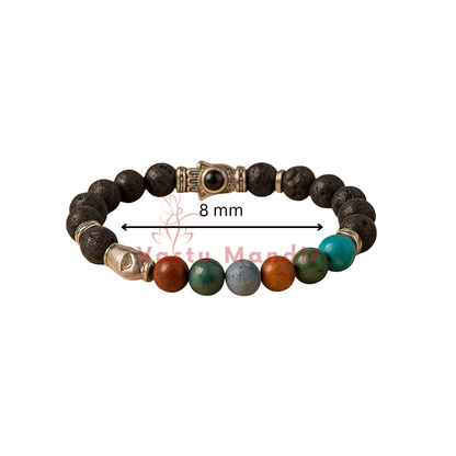 Premium Multi-Stone Healing Bracelet for Blood Pressure & Stress Relief
