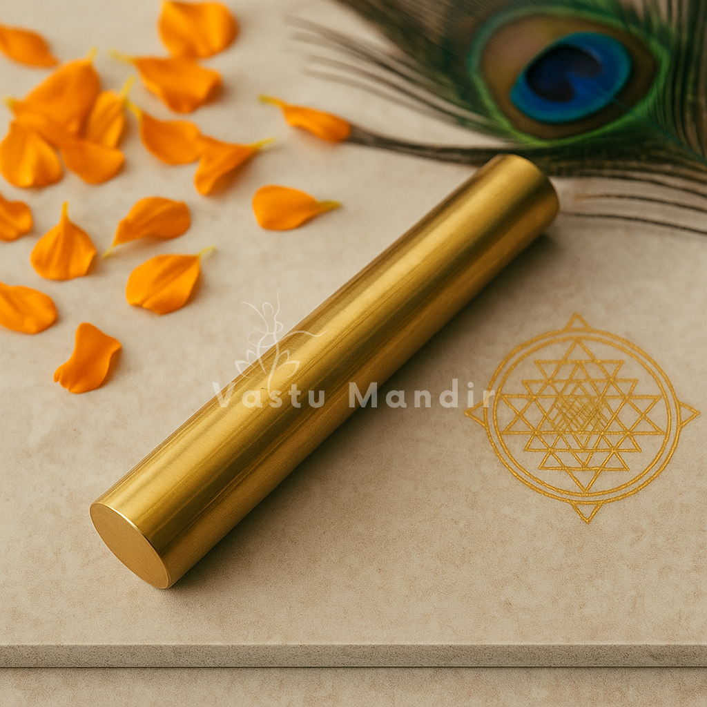 Geopathic Brass Neutralizer Rod — Earth Radiation Remedy for Home & Office | Vastu Mandir