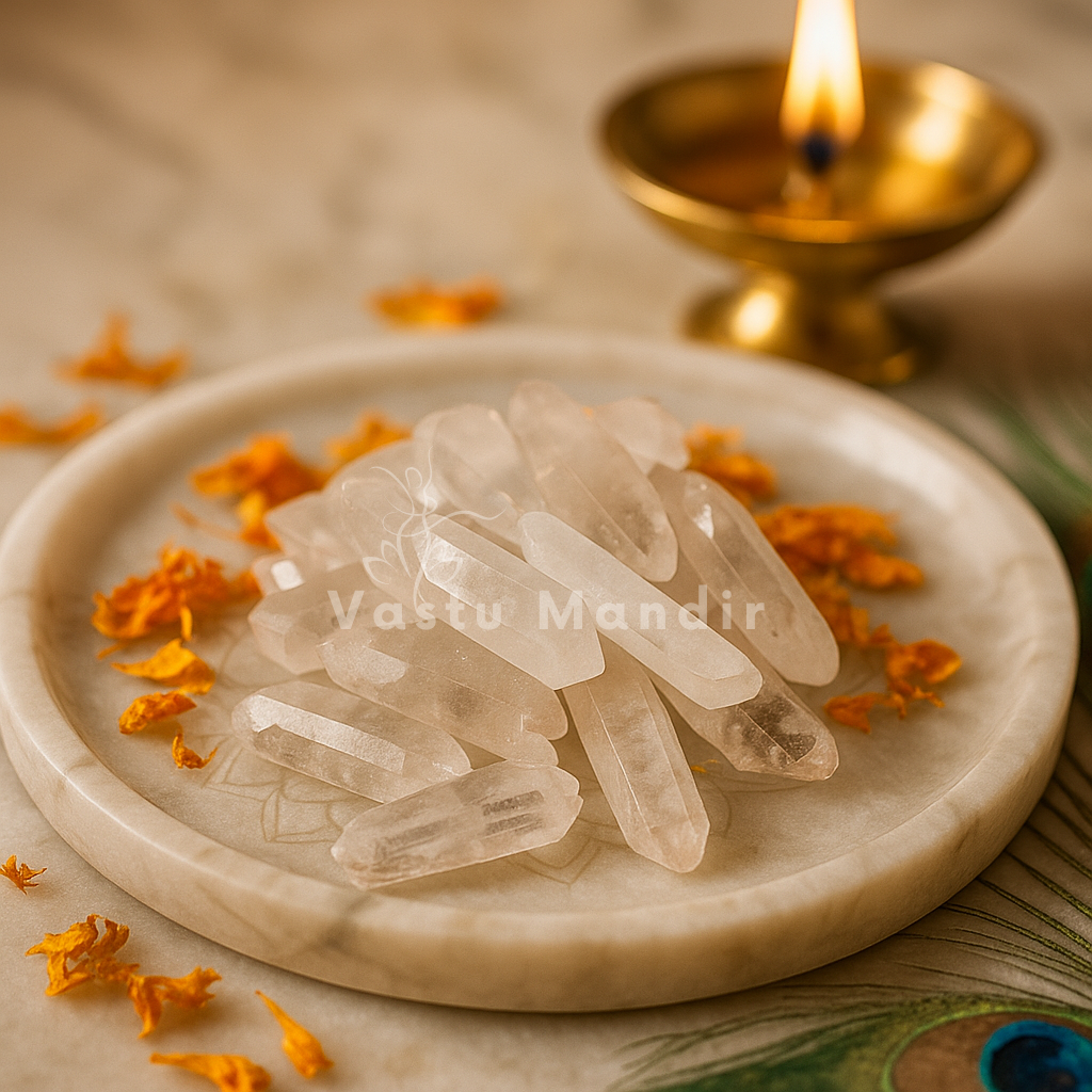 Authentic Clear Quartz Hexagonal Chips – Amplify, Heal & Protect for Home, Desk & Wellness Spaces