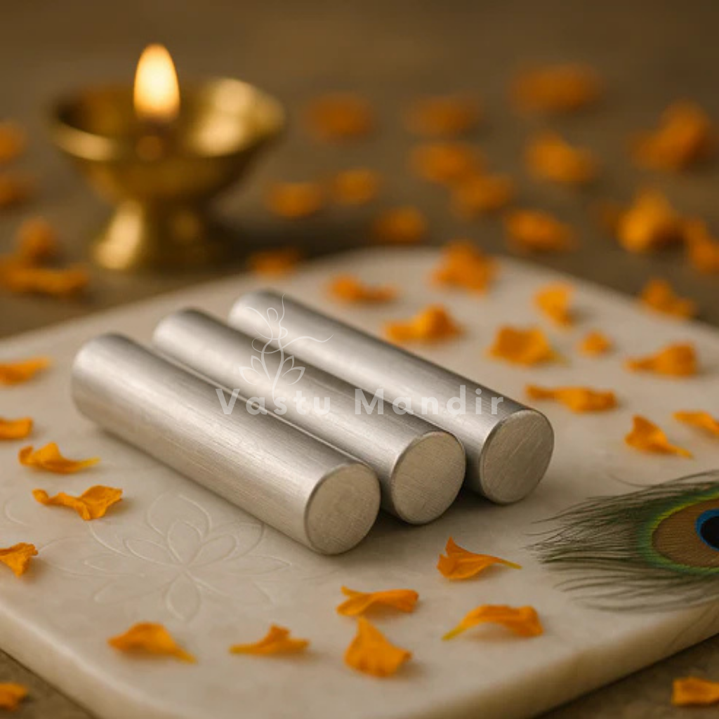 Three aluminium round studs shown from a second lifestyle angle