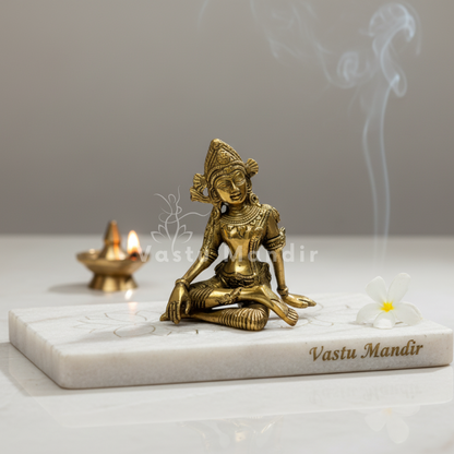 Indra Dev 100% Pure Brass Statue Idol Decorative Showpiece for Home, Office and Gifting by Vastu Mandir