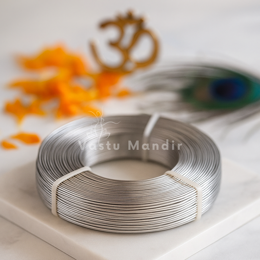 Premium Stainless Steel Strip Vastu Remedy 1mm Thick 1 Inch Width - 304 Grade for Toilet Blocking, Entrance Correction & Air Element Balancing Vastu Remedies in West Directions with Installation Guide 50/100/150 Feet by Vastu Mandir