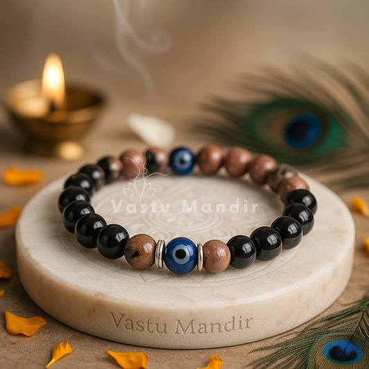Scorpio Zodiac Healing Bracelet 8mm — Rhodonite & Obsidian for Transformation