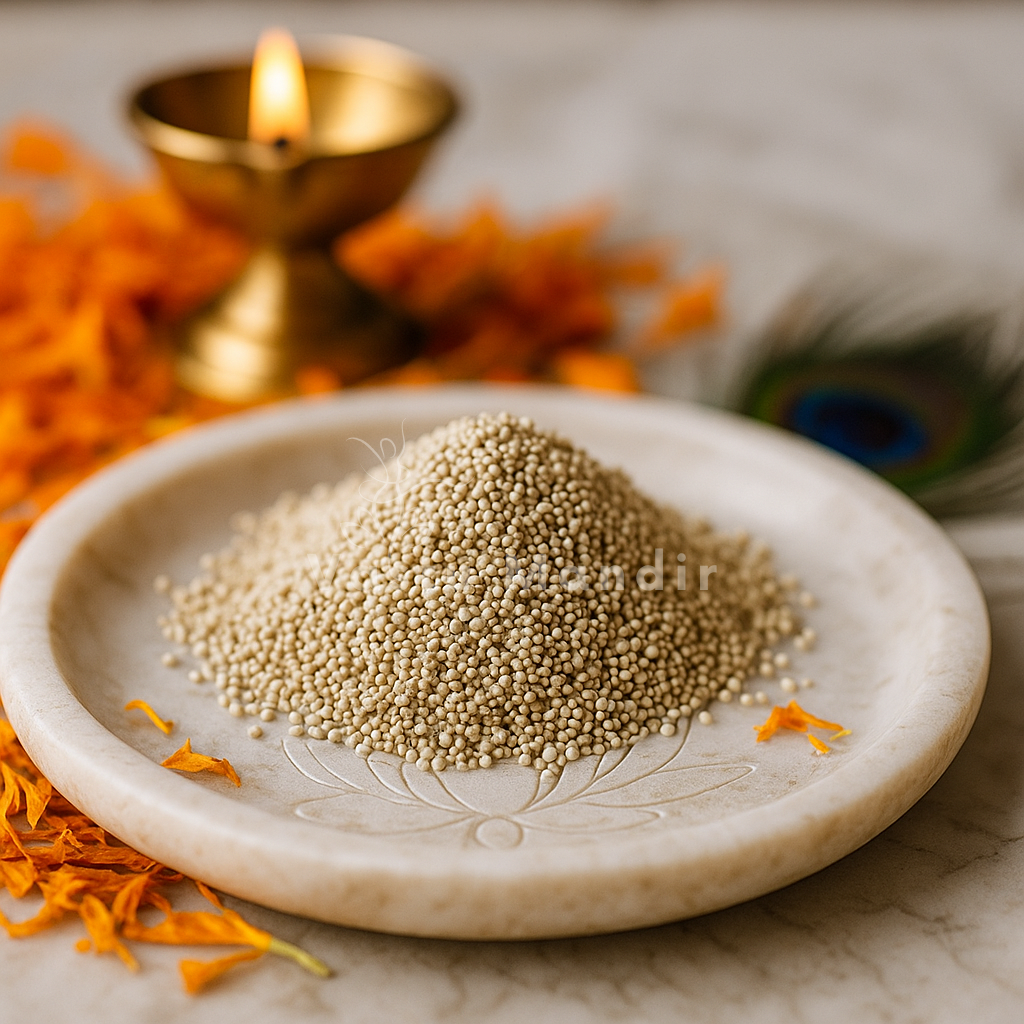 Premium Energy-Grade White Sarso Vastu Remedy Seeds 100g for Authentic Dosh Nivaran, Geopathic Stress Correction, and Elemental Panch Tatva Balance in Homes, Offices & Sacred Spaces by Vastu Mandir