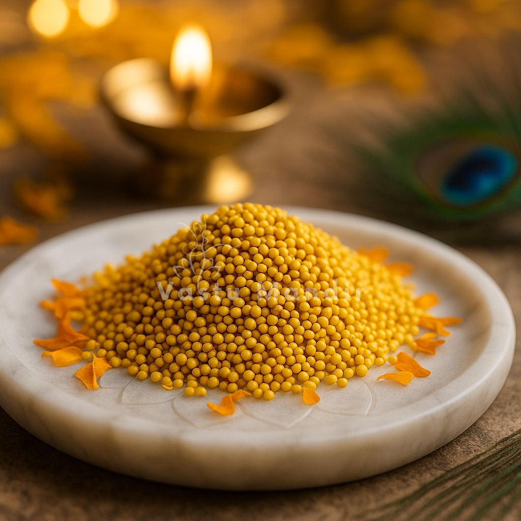 Premium Quality Yellow Sarso Vastu Remedy Seeds 100g for Dosh Nivaran, Geopathic Stress Correction, and Panch Tatva Balance in Homes, Offices & Temples by Vastu Mandir