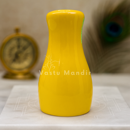 Yellow Vase Statue in Premium Quality Decorative Showpiece Resin Article for Home and Office Decor by Vastu Mandir