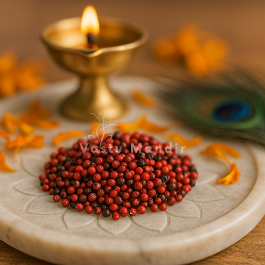 Premium Red Gumchi Vastu Remedy Seeds 100g for Powerful Dosh Nivaran, Energy Enhancement & Geopathic Correction in Homes, Offices & Temples by Vastu Mandir