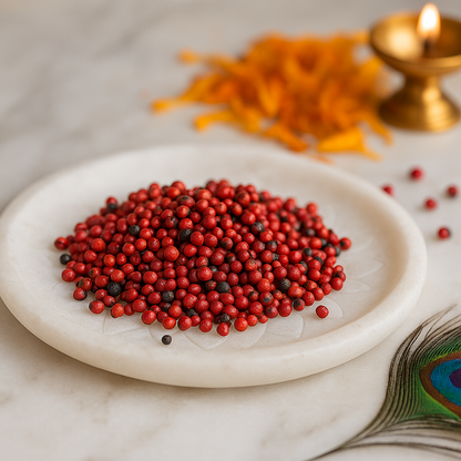 Red Gumchi Crystal Chips – Vastu Remedy for Energy Enhancement | Dosh Nivaran | 100g / 500g / 1kg