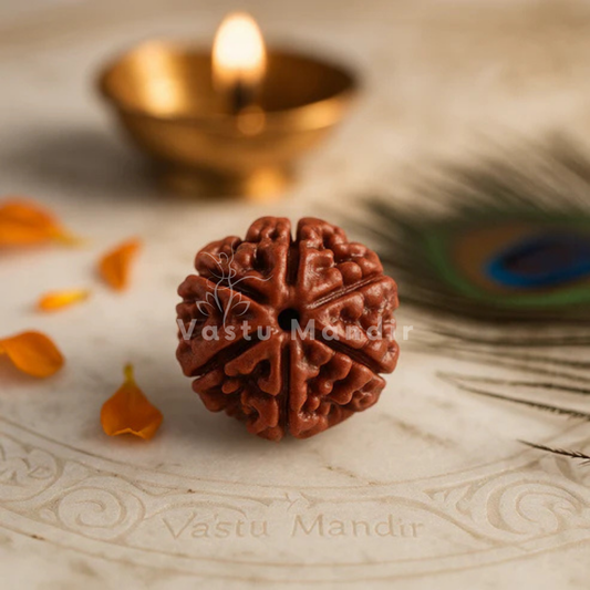 6 Mukhi Rudraksha – Original Natural Six Face Rudraksha Bead for Knowledge, Confidence & Success by Vastu Mandir