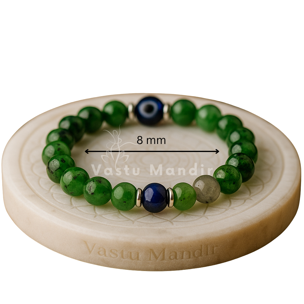 natural healing bracelet for aries with evil eye protection

