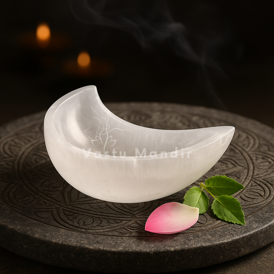 MOON SHAPE SELENITE BOWL