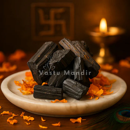 Black Tourmaline Rough Stones – Vastu Remedy for Negative Energy Protection & EMF Shielding | Ideal for Entrances & Workspaces | 100g / 500g / 1kg