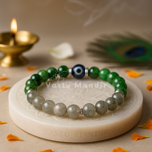 aries zodiac bracelet 8mm labradorite green aventurine

