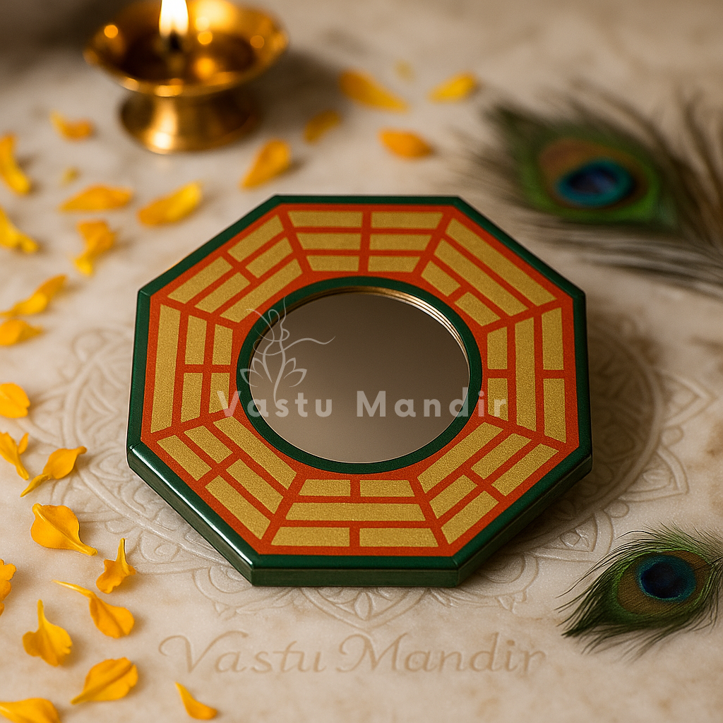 Pakua Mirror (6 & 9 Inch) — Feng Shui & Vastu Protection from Negative Energy | Vastu Mandir