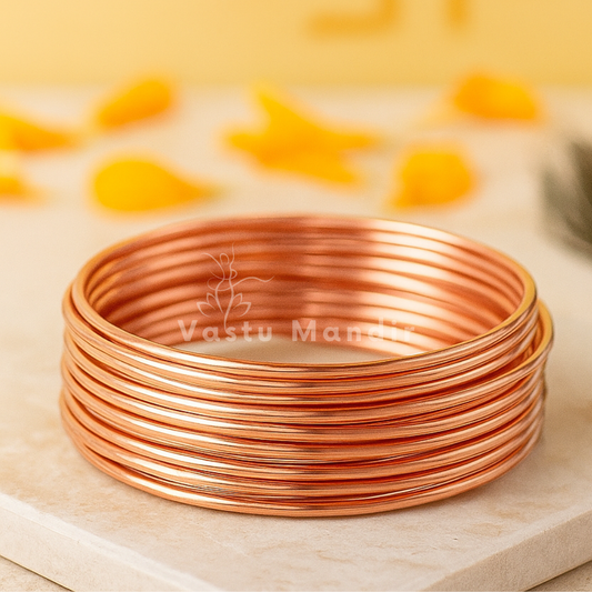 Pure Copper Wire Vastu Remedy for Main Door Installation (2mm & 4mm) - Energy Conductor Wire for Fire Zone Remedies, Plot Correction & Toilet Blocking Vastu Treatment in SE SSE South by Vastu Mandir