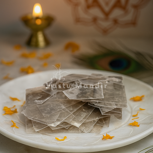 Natural Muscovite Mica Chips for Mental Clarity, Psychic Awakening & Third Eye Activation in Study Rooms, Meditation Corners & Learning Spaces by Vastu Mandir