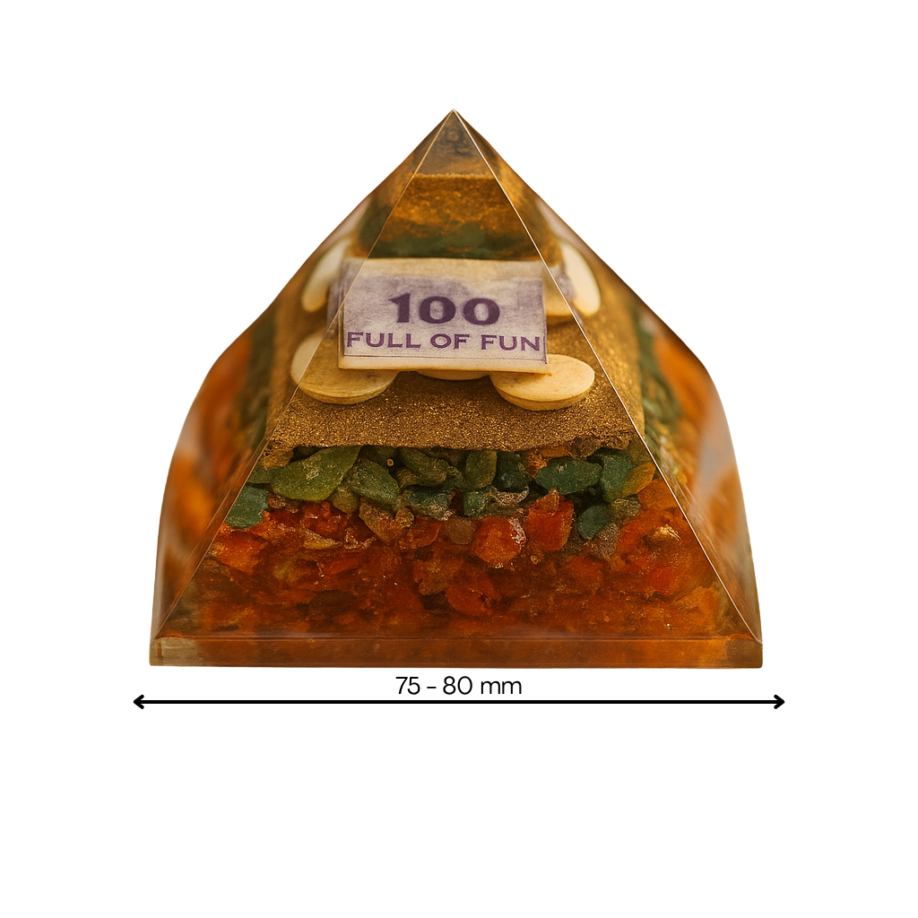 Vastu Money Pyramid (75MM) used as a Vastu remedy for North Zone correction and attracting financial growth.

