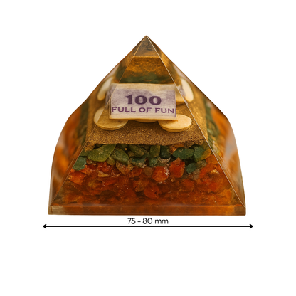 Vastu Money Pyramid (75MM) used as a Vastu remedy for North Zone correction and attracting financial growth.

