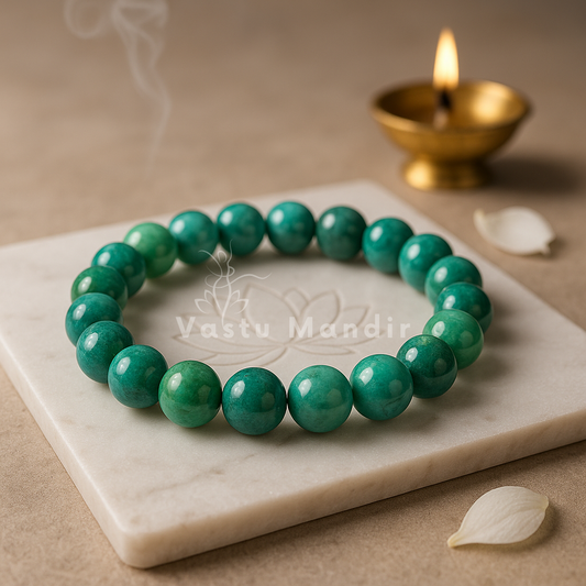 CHRYSOCOLLA - 8mm 100% Pure & Smooth Round Beads Stretch Bracelet