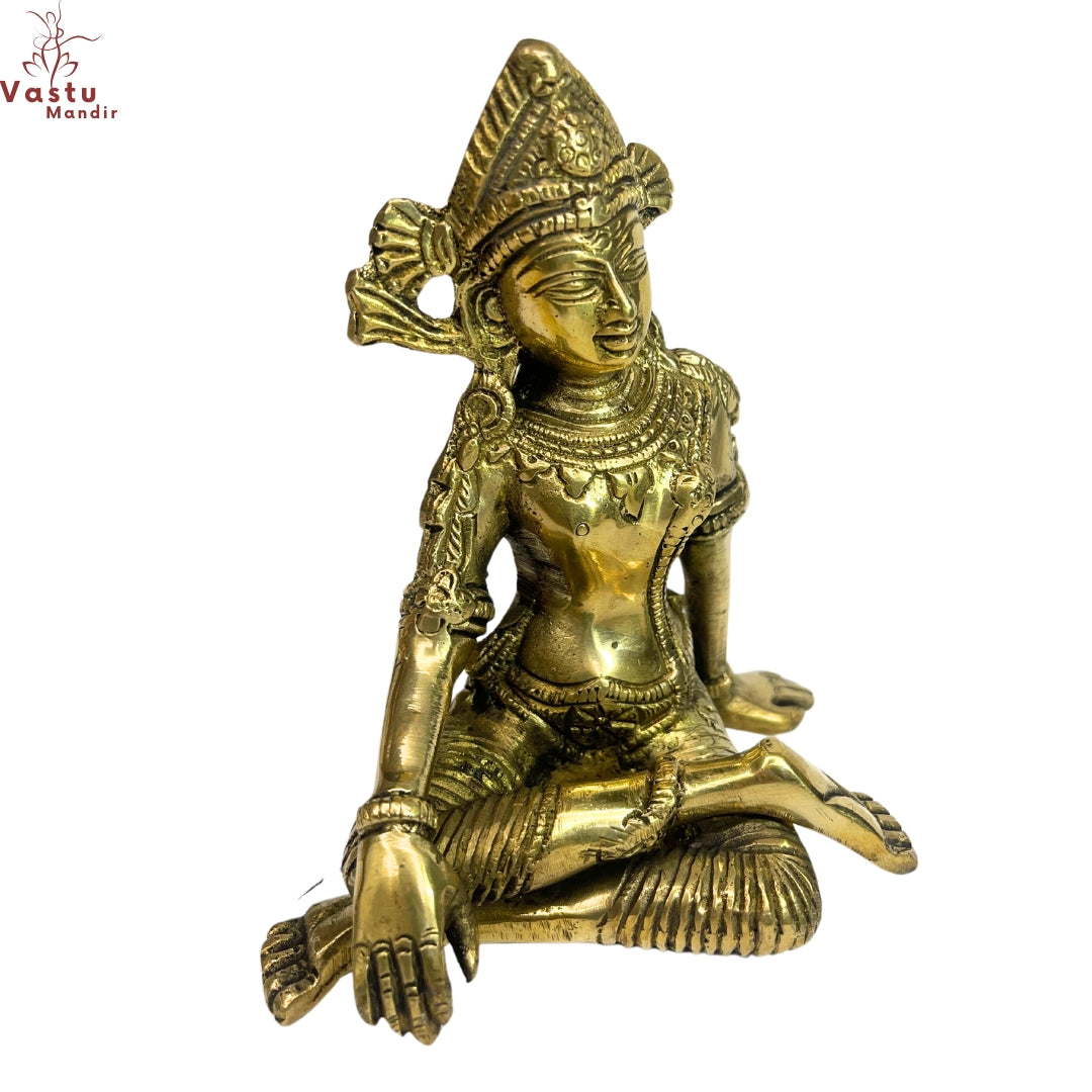 vastu mandir indra dev, vastu brass idol, brass items, premium indra dev ji statue in brass metal idol for vastu, home decor, table showpiece