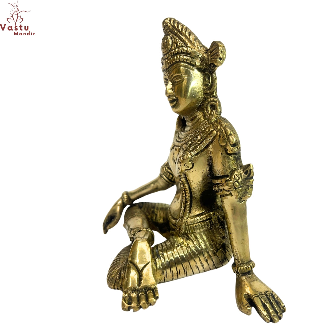 vastu mandir indra dev, vastu brass idol, brass items, premium indra dev ji statue in brass metal idol for vastu, home decor, table showpiece