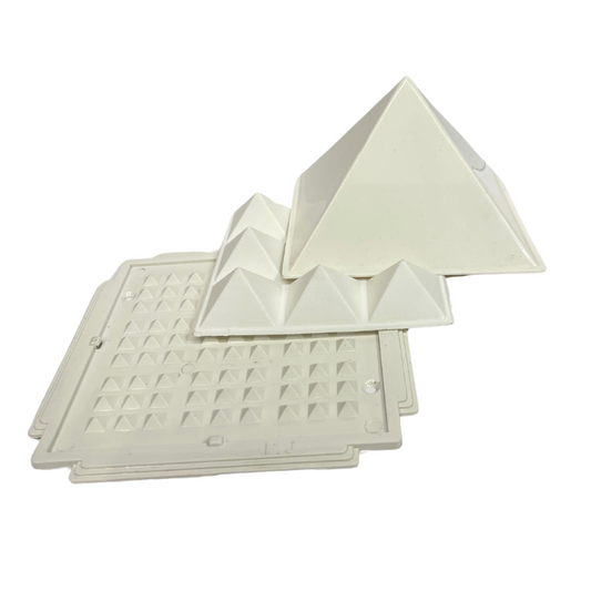 vastu mandir Pyramids, vastu mandir plastic pyramid, three layer of plastic pyramid for home and office, plastic pyramid for vastu