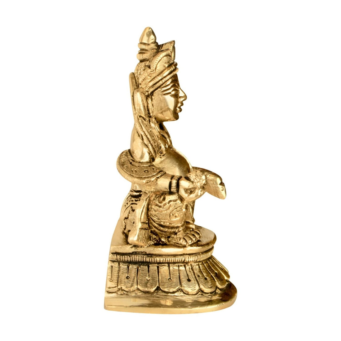 vastu mandir kuber ji, vastu brass idol, brass items, premium kuber ji statue in brass metal idol for vastu, home decor, table showpiece