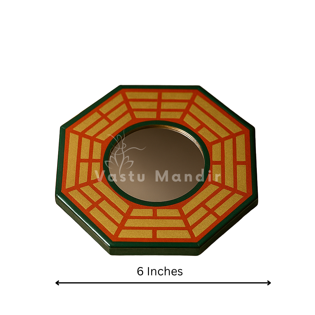 Pakua Mirror (6 & 9 Inch) — Feng Shui & Vastu Protection from Negative Energy | Vastu Mandir