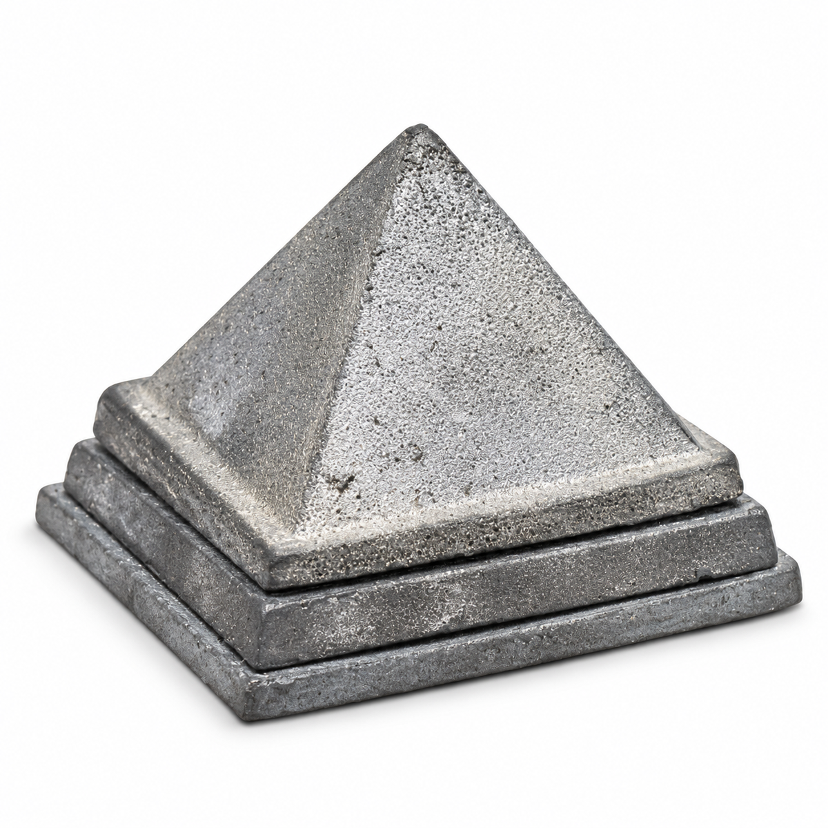 3-Layer Lead Metal Pyramid Vastu Remedy for South West Direction Correction, Health Stability and Wealth Support for Entrance, Kitchen and Home Energy Balance | 7.5 x 7.5 x 5.8 cm | 950 g