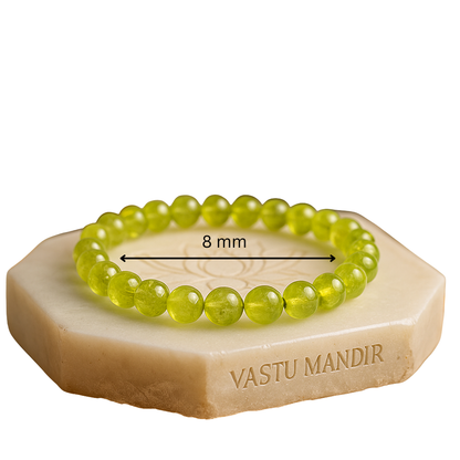 peridot mala style 8 mm beads prosperity positivity jewelry | Vastu Mandir


