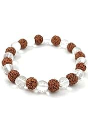 RUDRAKSHA + CRYSTAL BRACELET