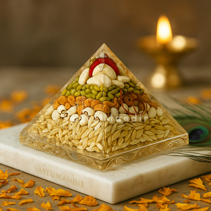 Premium Vastu Mandir Annapurna Pyramid for Prosperity, Abundance, and Elimination of Wastage | Best Vastu Energy Corrector By Vastu Mandir