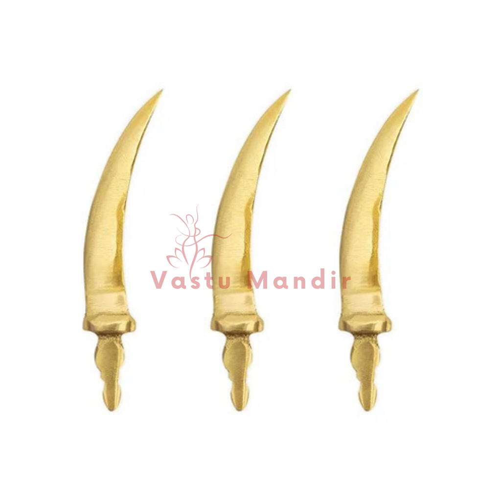 vastu mandir brass talwar, brass premium talwar, vastu brass idol, brass items, home decor, table showpiece 