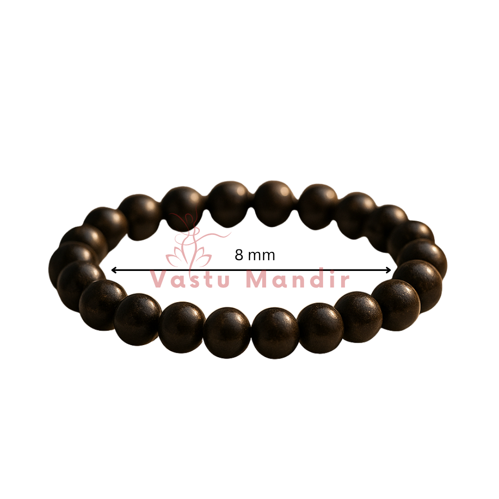 Natural Bronzite Crystal Bracelet – Vastu Remedy for Confidence, Stability & Inner Calm | 8mm Beads