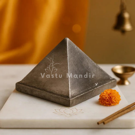 Premium Finish 100% Pure and Solid Single Layer Zinc Metal Pyramid for North-East Direction To Improve Health & Wealth, Home Entrance, Main Door, Kitchen for Balance Positive Energy By Vastu Mandir