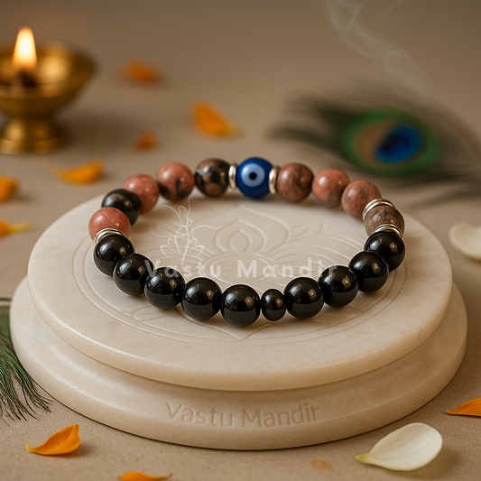 scorpio zodiac bracelet 8mm rhodonite obsidian transformation protection

