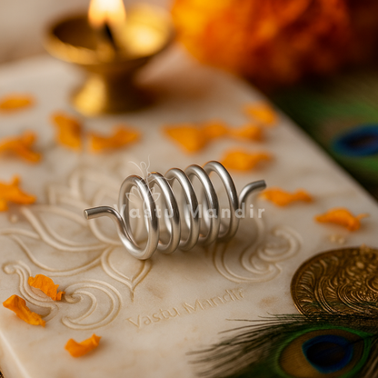 Premium Stainless Steel Vastu Spring Remedy Clockwise Anticlockwise for Air Element Balancing, West Direction Vastu Remedies & Mental Clarity in Floor Embedding, Communication Zones & Social Areas by Vastu Mandir