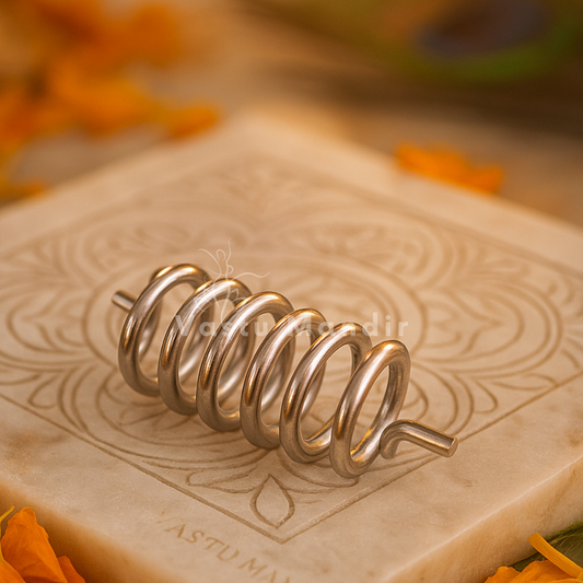 Premium Aluminium Vastu Spring Remedy Clockwise Anticlockwise for Water Element Balancing, North Direction Vastu Remedies & Career Growth in Floor Embedding, Wealth Zones & Communication Areas by Vastu Mandir