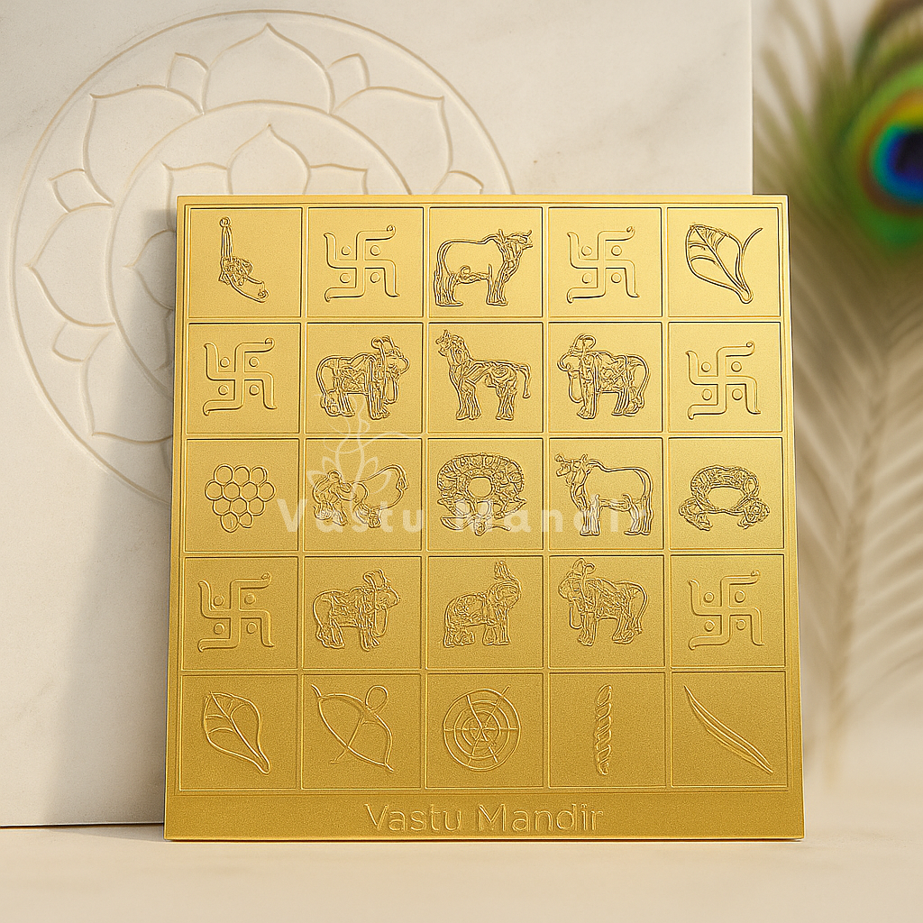 Premium Brass Manjusha Box (6 Inch & 9 Inch) for Brahmasthan & Vastu Dosh Correction — Sacred 45 Devta Energy Box for Wealth & Prosperity By Vastu Mandir