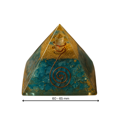 Vastu tool containing Firoza and copper coil, used for general protection from the evil eye and attracting prosperity.
