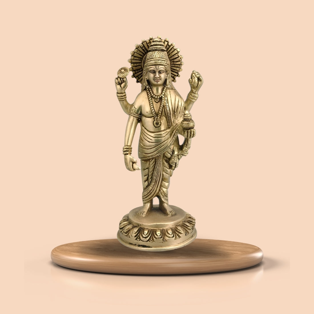 vastu mandir DHANVANTRI , brass small DHANVANTRI , vastu brass idol, brass items, premium DHANVANTRI idol for vastu, home decor, table showpiece