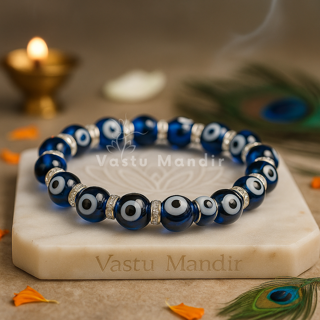 Evil Eye Protection Bracelet 10mm – Ward Off Negativity & Bad Vibes