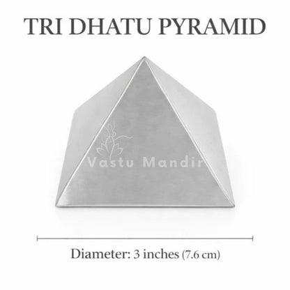 Premium Tri-Dhatu Hollow Pyramid – Vastu Remedy for Protection, Energy Balance & Prosperity by Vastu Mandir