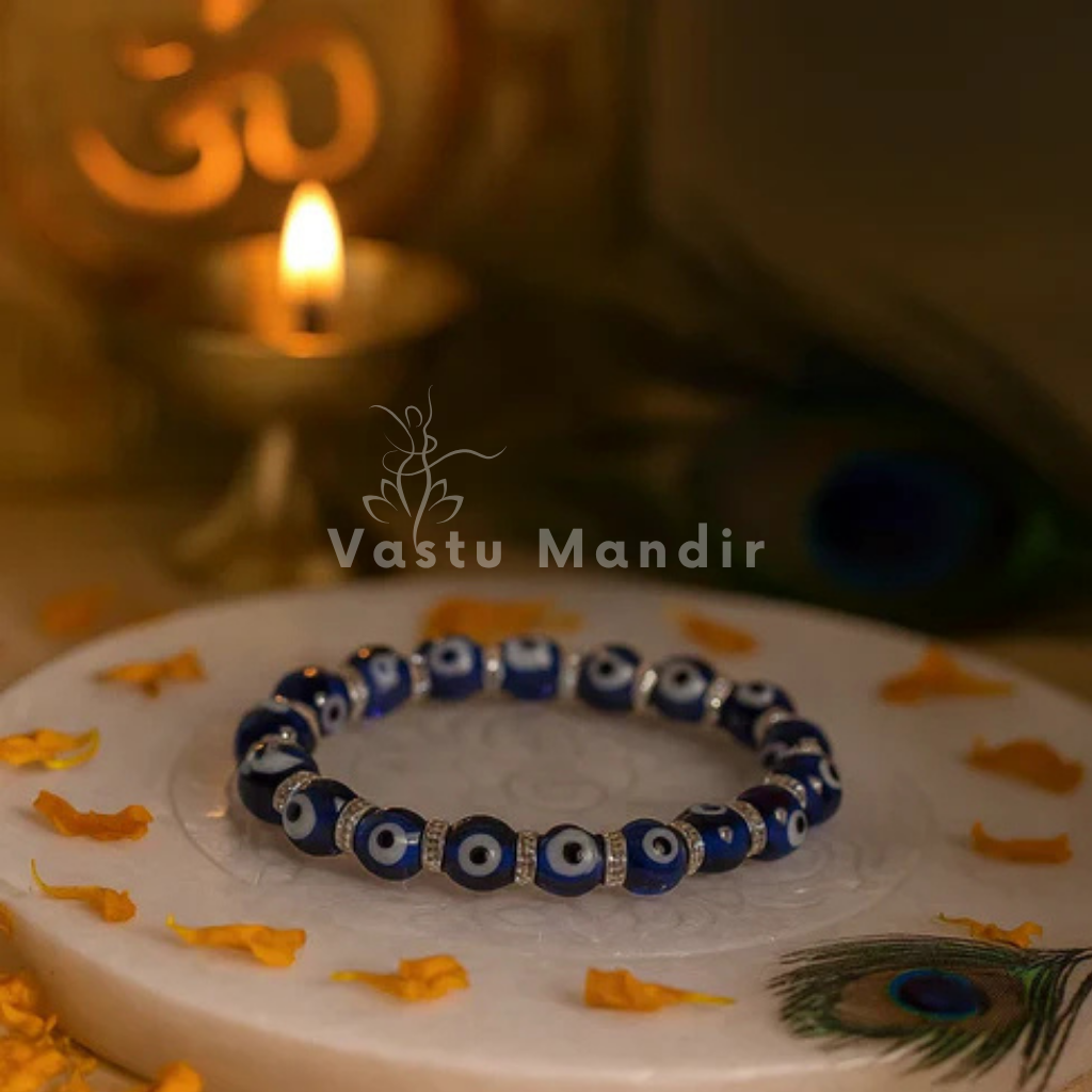 Evil Eye Protection Bracelet 10mm – Ward Off Negativity & Bad Vibes