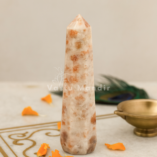 Premium Sunstone Vastu Pencil for Solar Chakra Activation & Motivation (Multi-size) | Vastu Mandir