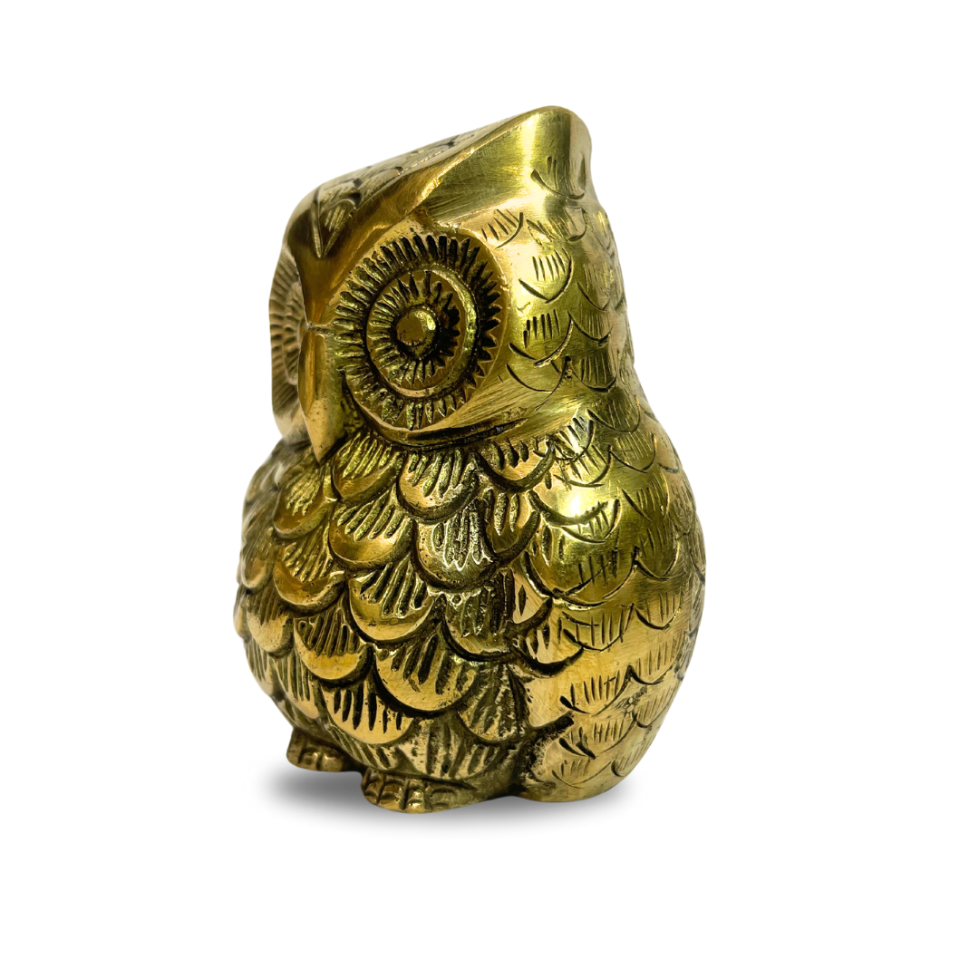 vastu mandir owl, vastu mandir brass owl, vastu mandir brass idol, brass items, home decor, table showpiece 