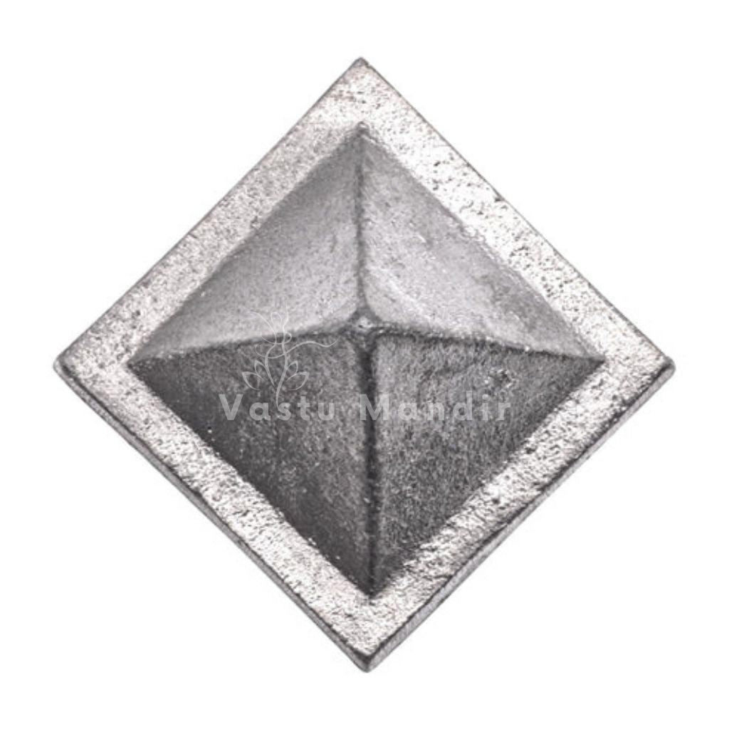 Solid Zinc Vastu Pyramid – Vastu Remedy for North-East Correction & Health | Ideal for Entrance, Kitchen & Home Spaces | 7.6 cm | 300 g