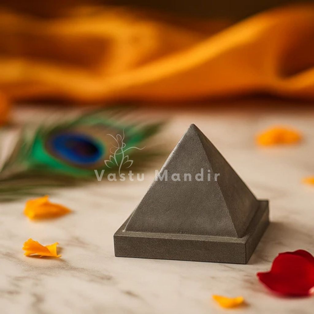 Solid Zinc Vastu Pyramid – Vastu Remedy for North-East Correction & Health | Ideal for Entrance, Kitchen & Home Spaces | 7.6 cm | 300 g